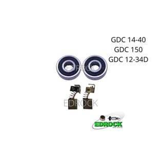 Rolamentos do Induzido + Escova de Carvão Serra Mármore Bosch GDC14-40 em Oferta na Shopee