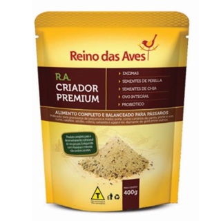 Farinhada RA Criador Premium 400g Reino das Aves em Oferta na Shopee