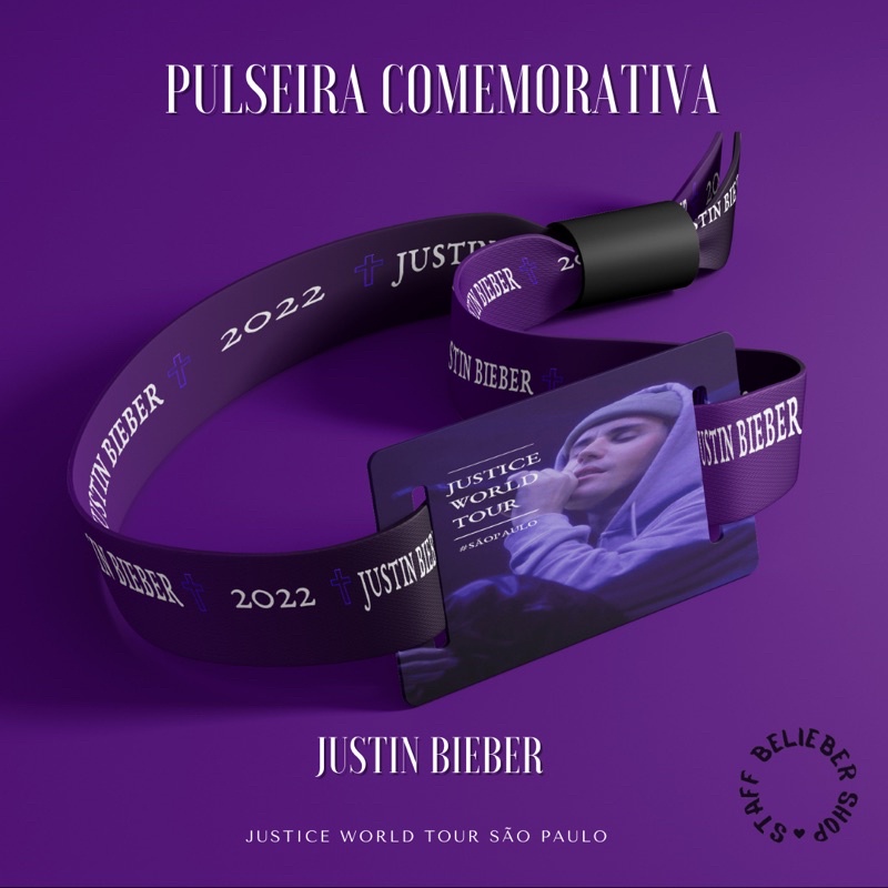 Pulseira Comemorativa JUSTICE World Tour (SÃO PAULO)