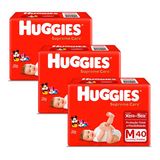 Kit Fraldas Descartáveis Huggies Supreme Care - (Tam M 5,5 a 9,5kg) - 120 Unidades