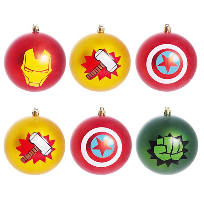 Enfeite de Natal Bolas Super-Herois Vingadores - Marvel | Shopee Brasil