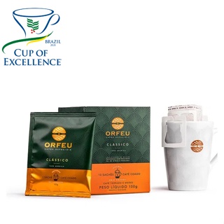 Café Especial 10Un Sachês Café Moído Orfeu Premiado Drip Coffee Praticidade Café 100% Arábica em Oferta na Shopee
