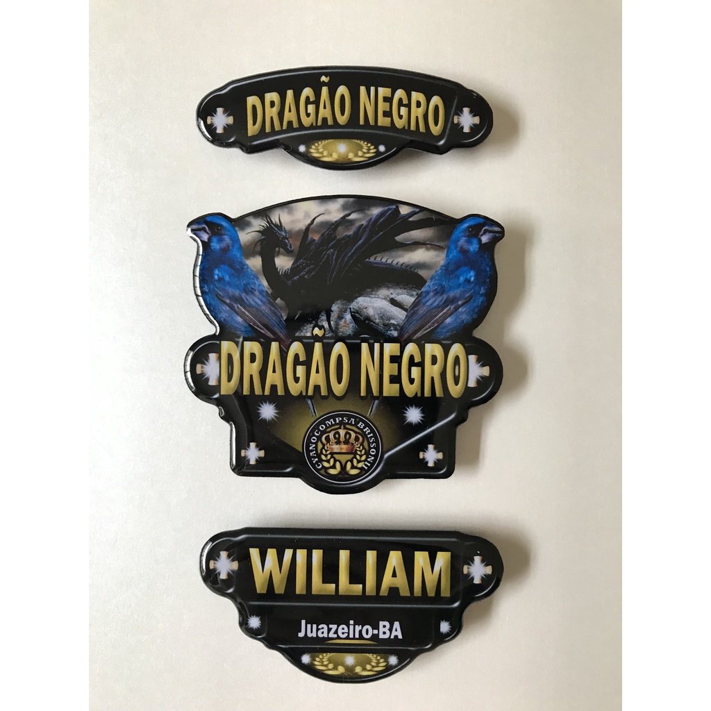 Kit 3 placas personalizado liso resinado para gaiola de todas espécies de pássaros azulão dragão,  etc