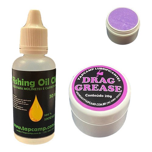 Graxa Drag P/ Disco Freio De Carretilha 20g + Lub Rolamento
