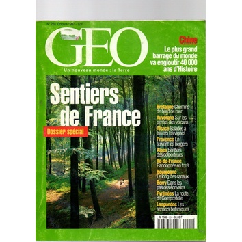 Revista Geo Un Nouveau Monde:la Terre Sentiers De France#224