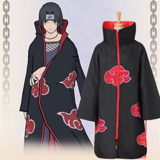 Naruto Anime Akatsuki Uchiha Itachi Cloak Anime Cosplay Fantasia Unisex  Ninja-1