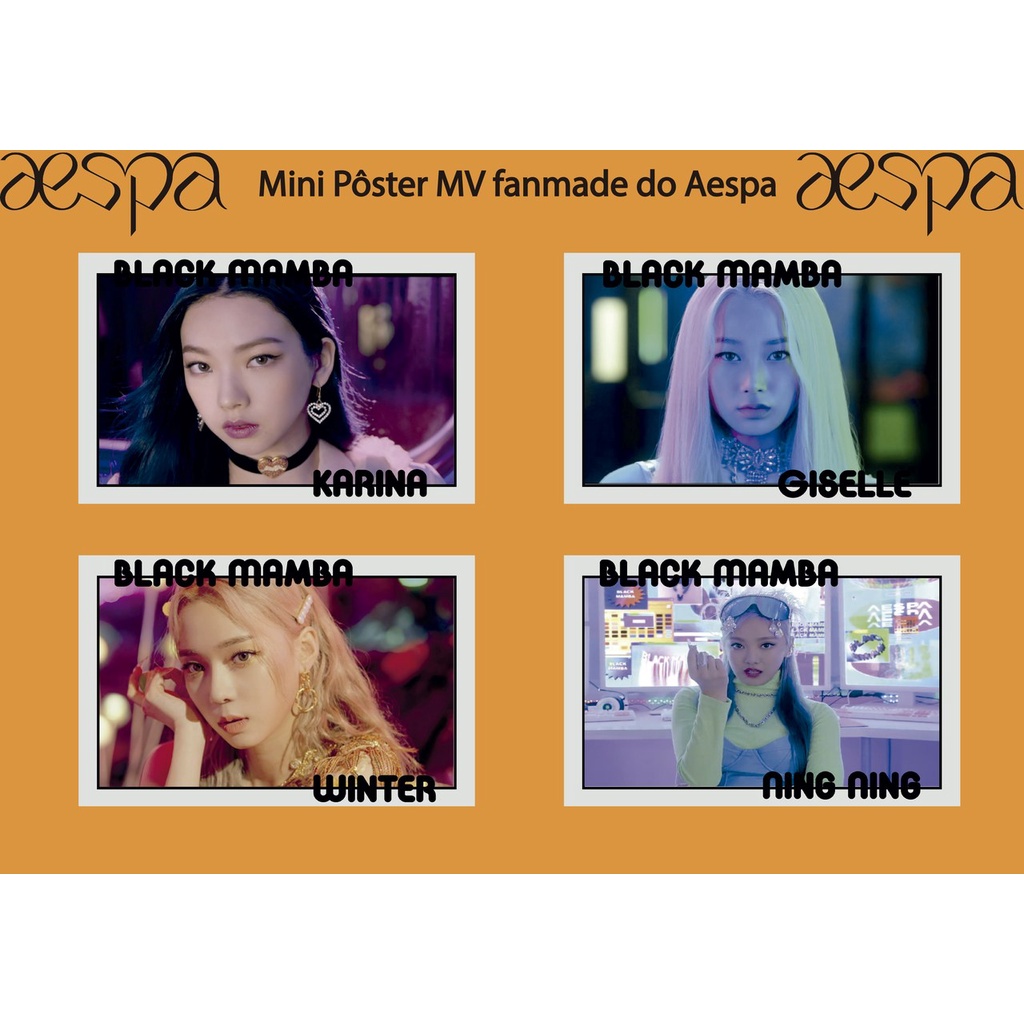 Mini Pôster MV Black Mamba - Aespa