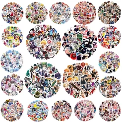 50pcs Adesivos Animejapanese Tóquio Revengers/Inuyasha/Tokyo Ghoul/Firy TAIL/SK8/Attack on Titan/Jujutsu Kaisen Mala De Guitarra Para Telefone Portátil À Prova D'água