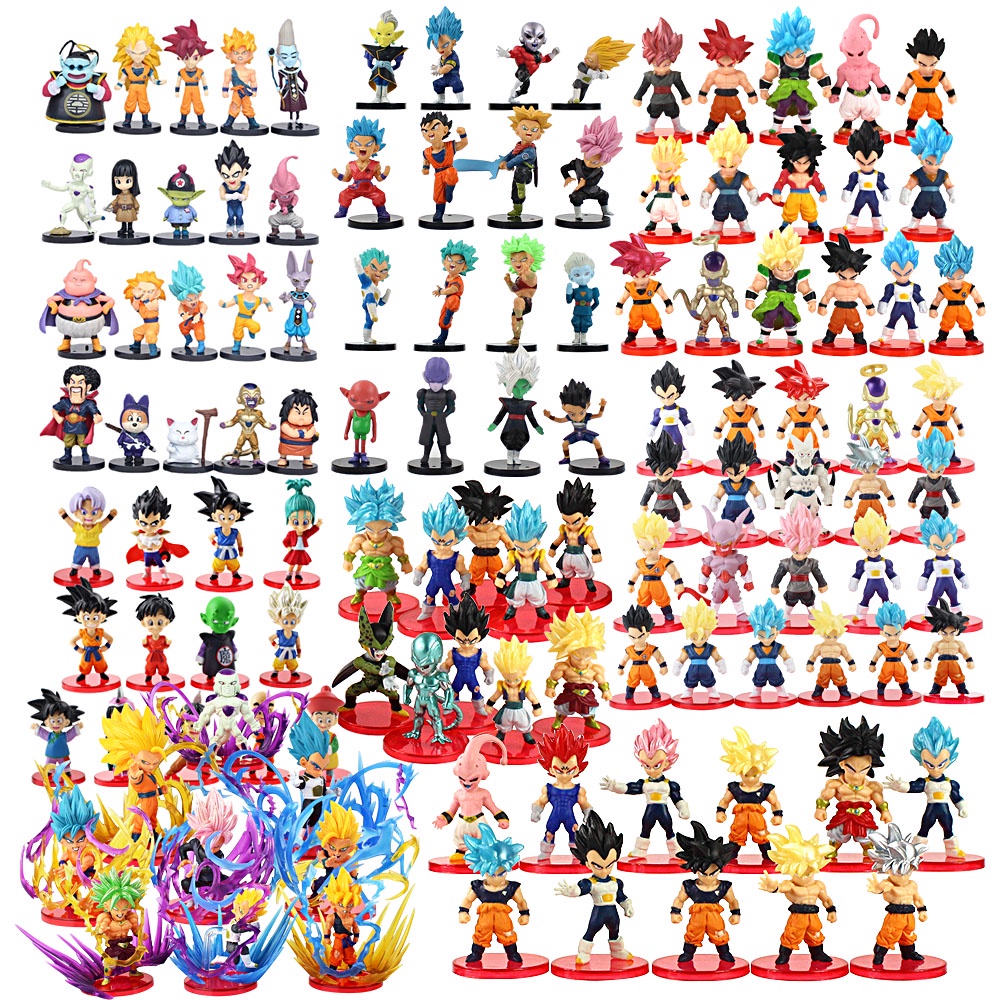 21 Estilos Dragon Ball Z Son Goku Kakarotto Vegeta Trunks Majin Buu Ouro Frieza Super Saiyan Ação PVC Figuras Modelo Brinquedos Presentes