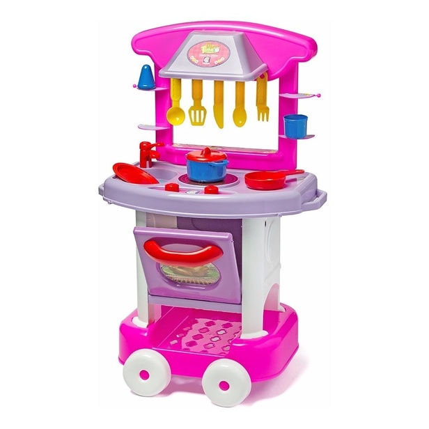 Cozinha Infantil Menina Rosa Play Time Cotiplás em Oferta na Shopee