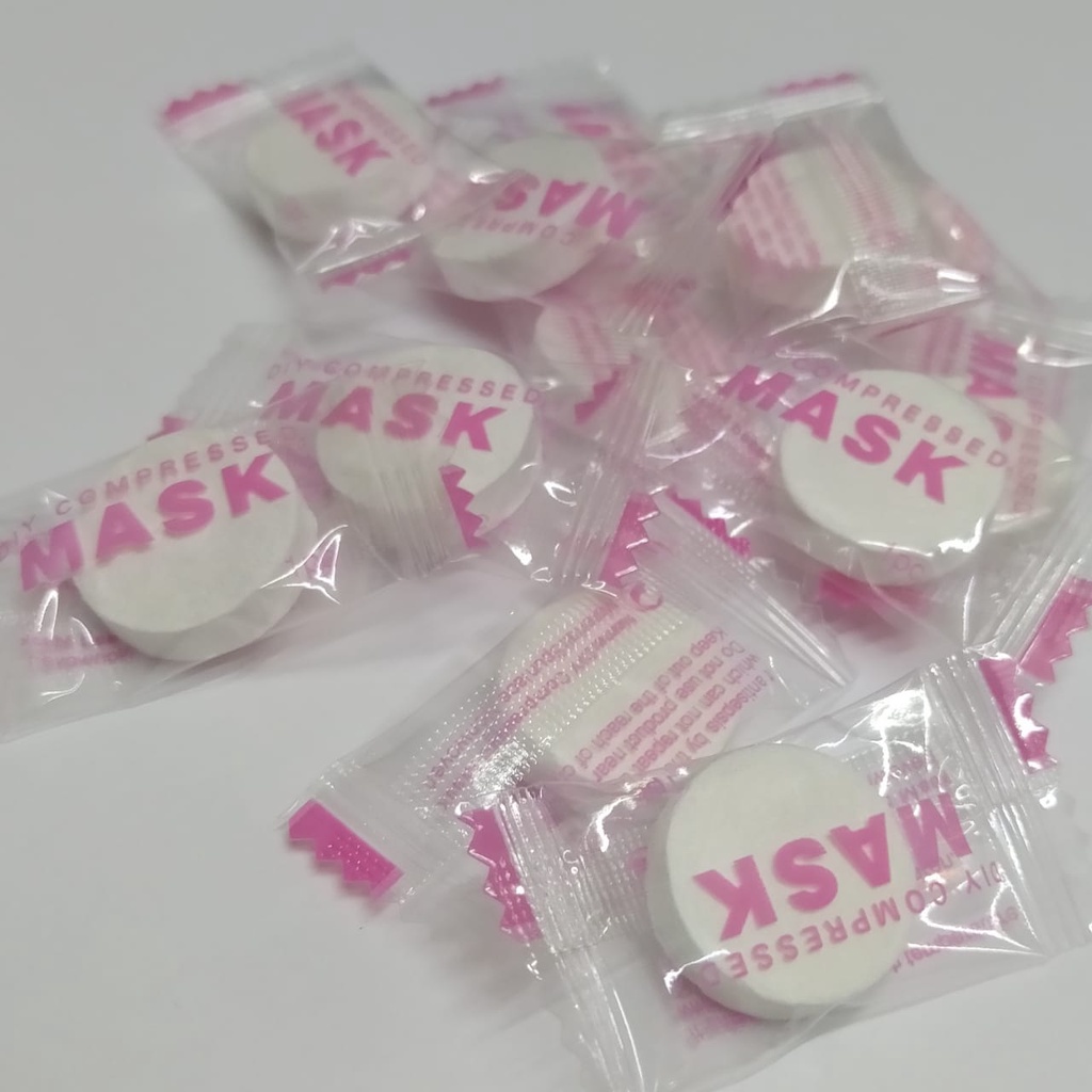 Kit 30un Máscara Descartável Desidratada Limpeza Facial