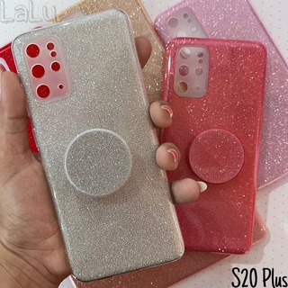 Capinha brilhosa para celular / S20 Plus / Capa case brilho com suporte(CF07)