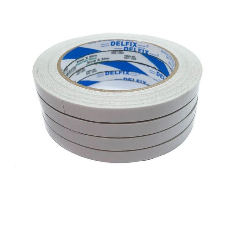 Fita Adesiva Dupla face Delfix para Artesanato - 30 Metros em Oferta na Shopee