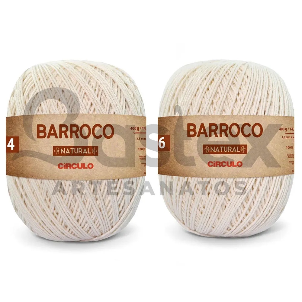 Barbante Barroco Natural 400g LANÇAMENTO