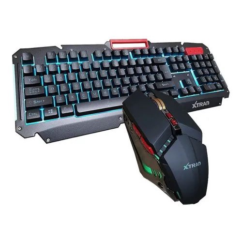 Kit Teclado Mouse Gamer para Jogos com LED HK8500