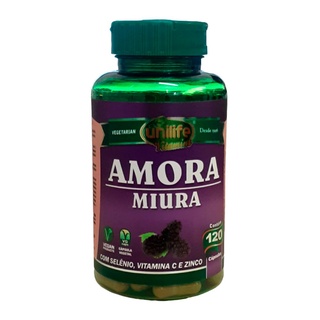 Amora Miura Com Vitaminas Unilife 120 Cápsulas De 500mg