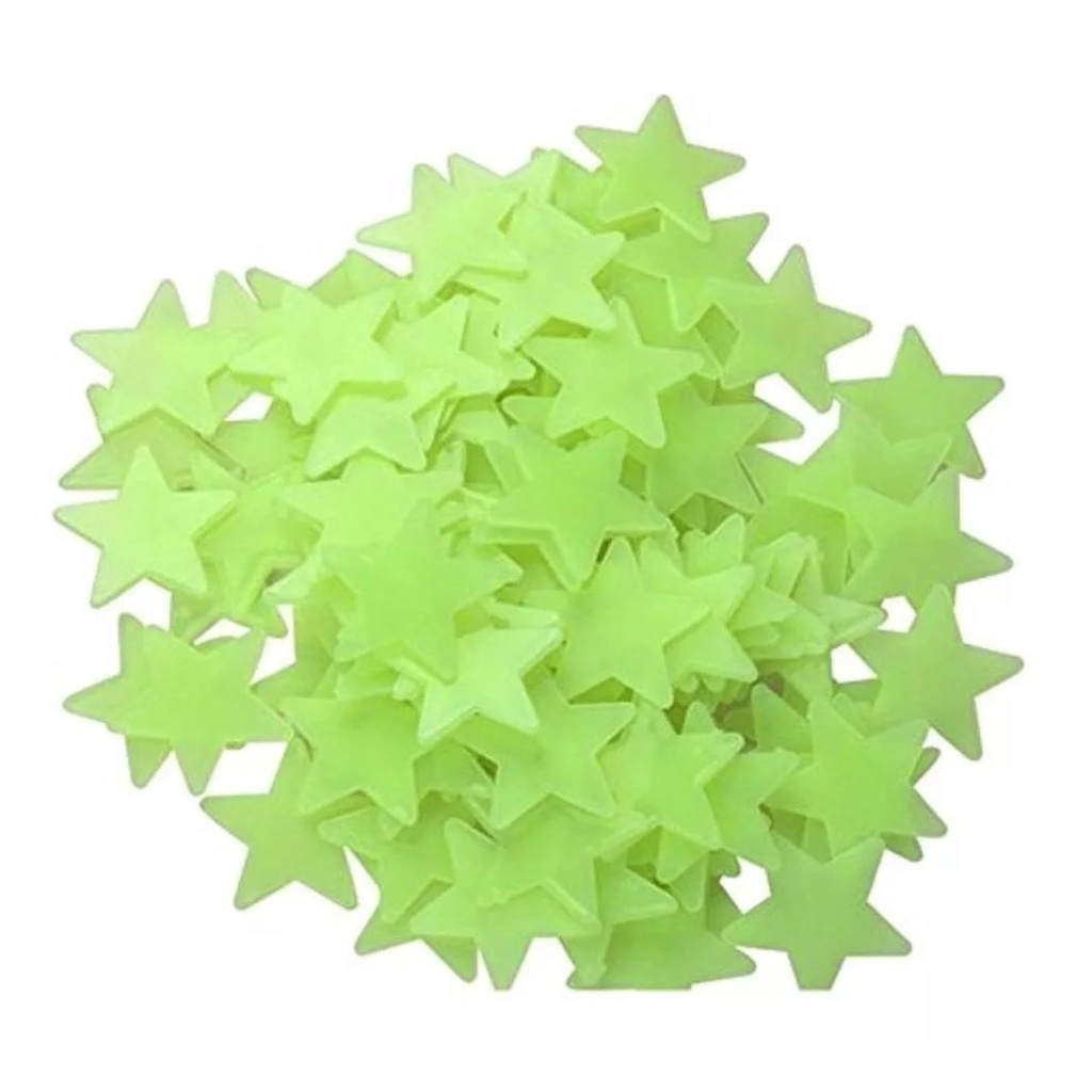 100 Estrelas Que Brilham No Escuro 3d Adesivo De Parede Luminosa Fluorescente Pvc Para Teto Quarto