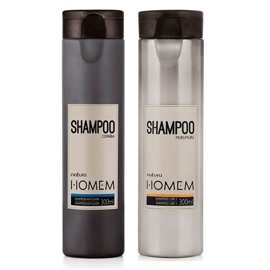 Shampoo Natura Homem Anticaspa Copaíba ou 2 em 1 Murumuru 300ml | Shopee  Brasil