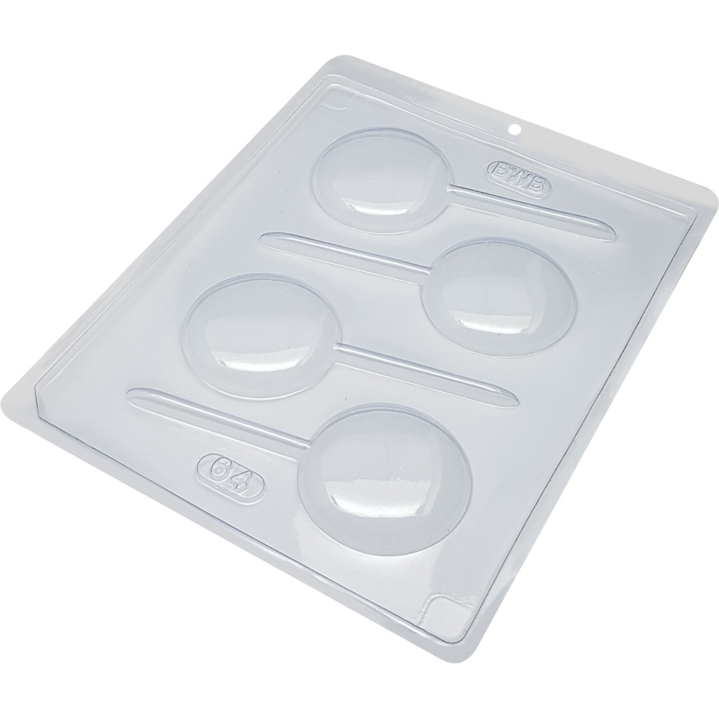 Forma Simples Pirulitão 64-(C6) em Acetato BWB Para Bombom e Doces de Chocolate e Confeitaria Páscoa em Oferta na Shopee