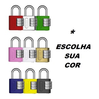 Cadeado Segredo Stam 25mm Coloridos (* Escolha Suas Cores) em Oferta na Shopee