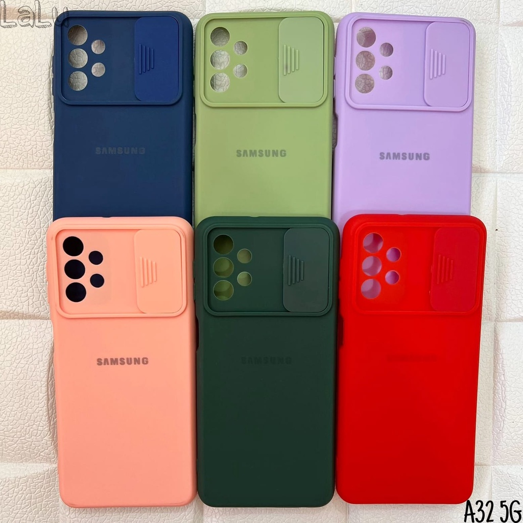 Capinha com Tampa Câmera para celular / A32 5G / A13 4G Capa case colorida tampa câmera (CF04)