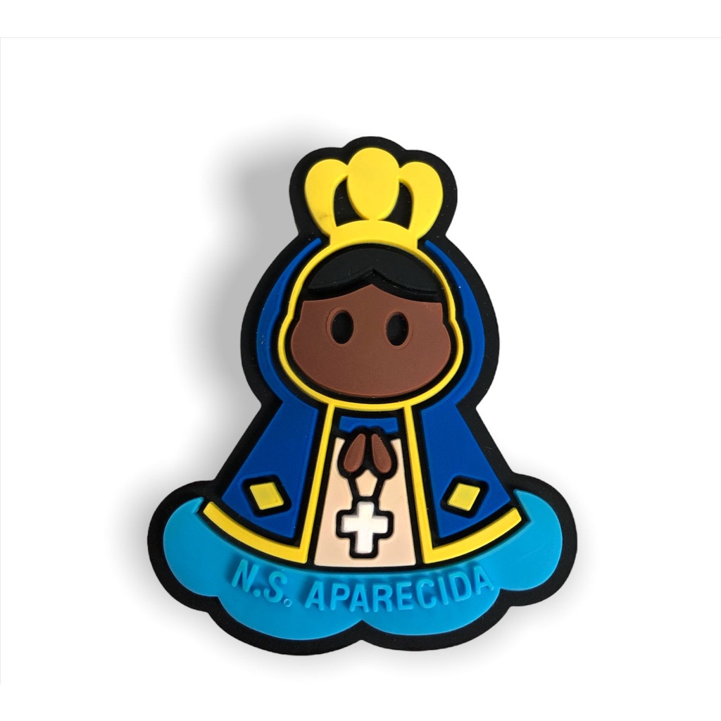 Imã Geladeira Emborrachado Nossa Senhora Aparecida 5,5cm