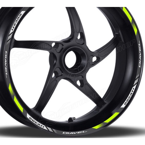 Friso Adesivo Refletivo D3 Roda Moto Ducati Diavel