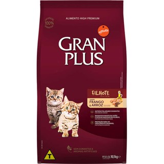 Ração Gran Plus Frango e Arroz Gatos Filhotes 10kg em Oferta na Shopee