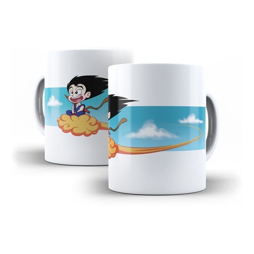 Caneca de Cerâmica Personalizada Dragon ball Goku Nuvem Voadora