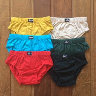 Kit 10 cuecas infantil 100% algodão, modelo slip com elástico na cintura e pernas