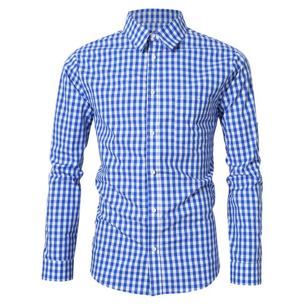 camisa xadrez social masculina