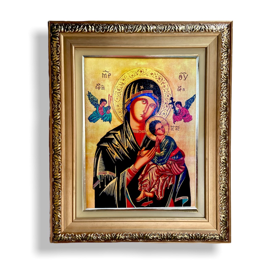 Quadro Nossa Senhora Perpétuo Socorro 57x47cm Resina Estampa