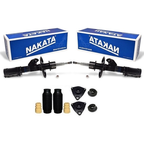 Par Amortecedor Dianteiro Kit Coxim Batente Rolamento Cerato