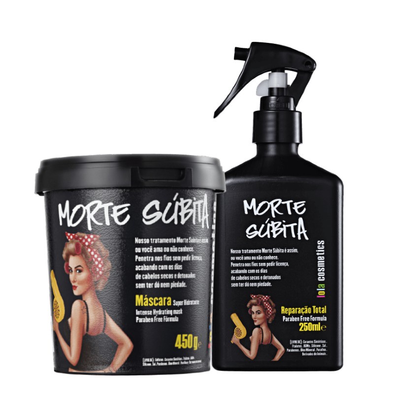 Kit Tratamento Capilar Lola Morte Súbita Spray Reparação Total 250ml + Máscara 450g (2 produtos)