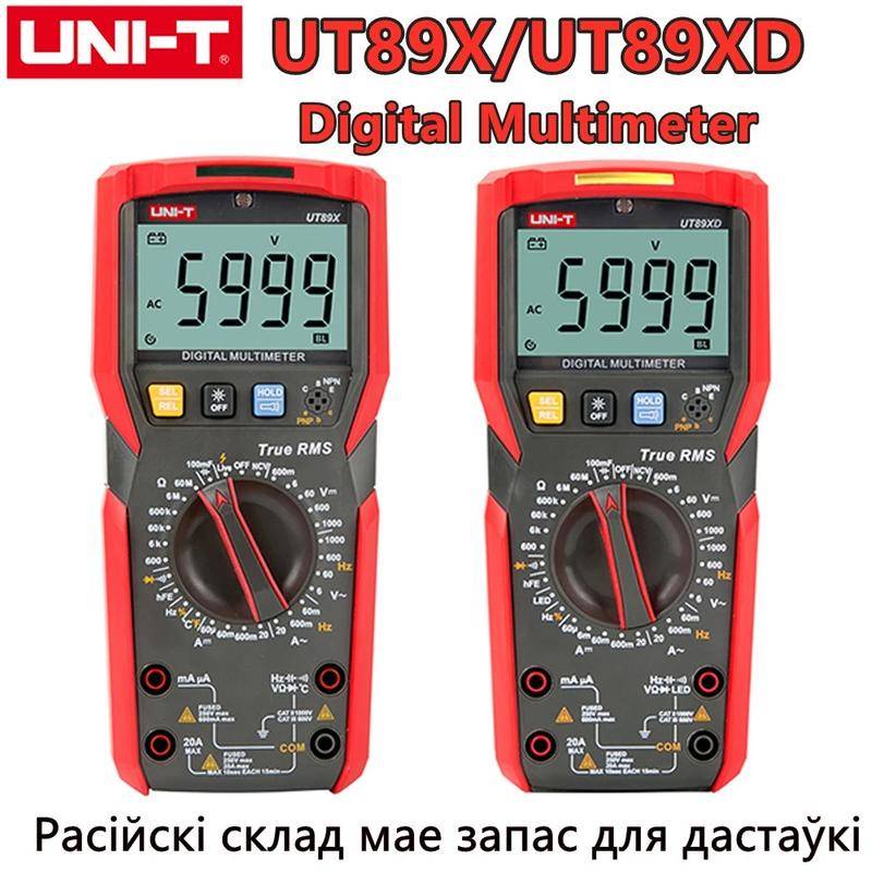 Multímetro Digital Profissional Ut89x Ut89xd Acdc Voltagem True Rms Capacitor Universal Uni T 