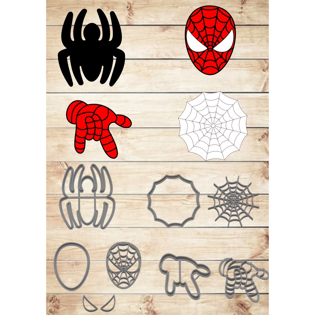 cortador homem aranha para docinho 3c Promoção em Oferta na Shopee