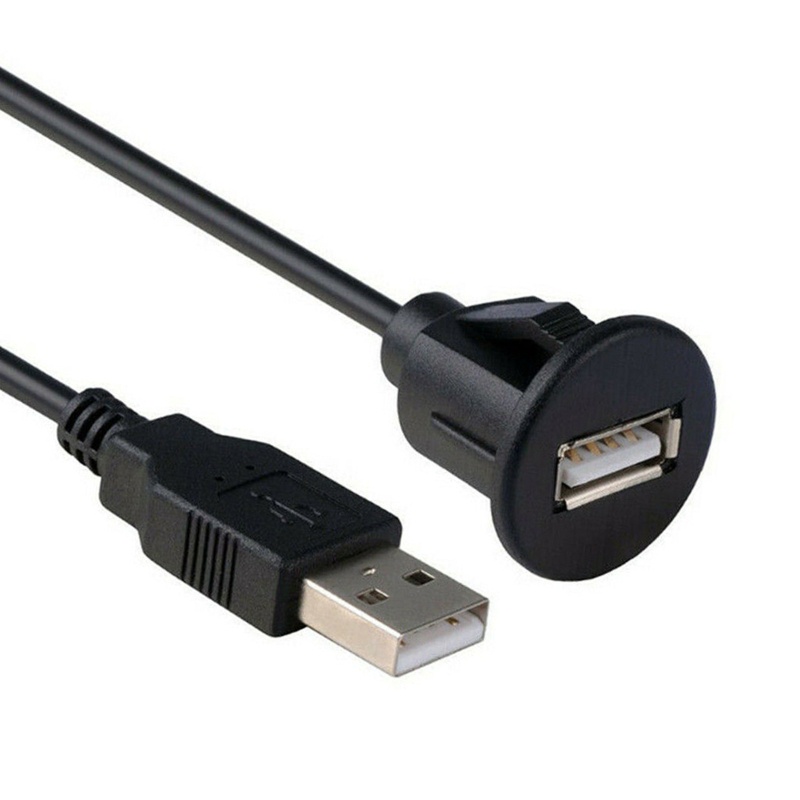 Cabo De Chumbo De Extensão USB , Linha De Painel De Montagem Embutida Para Motocicleta E Carro