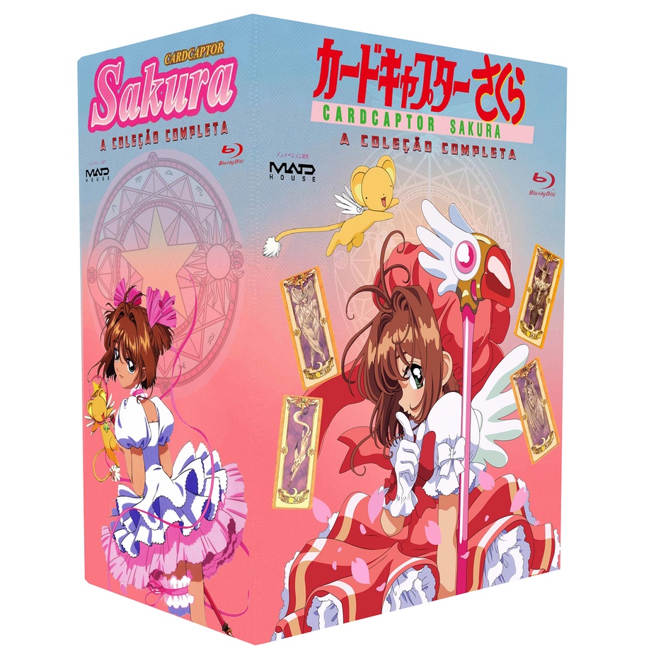 Box blu-ray Sakura Cardcaptors  + Sakura Clear + filmes e especiais