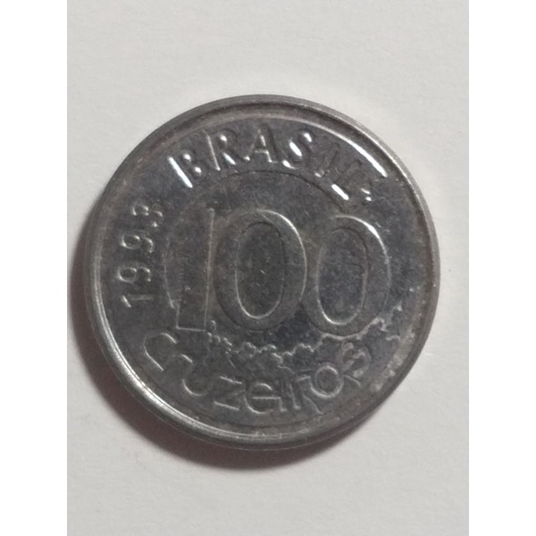 Moeda 1993 100 cruzeiro peixe Boi Moeda rara pra coleção