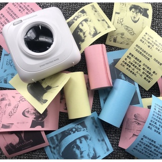 Para Impressora C9/C15/C13/C17/C19/X5/X6/D1/A8C/A8A/A6/M02/T02/Paperang P1/P2 Mini Fotográfica Bluetooth 56MM * 3.5M Adesivo De Papel Impressão Térmica
