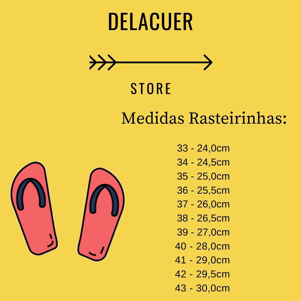 rasteirinha tamanho 41