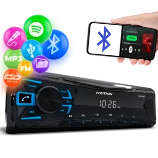 Rádio Automotivo MP3 Player Positron SP2230BT  Bluetooth, USB, Auxiliar e FM em Oferta na Shopee