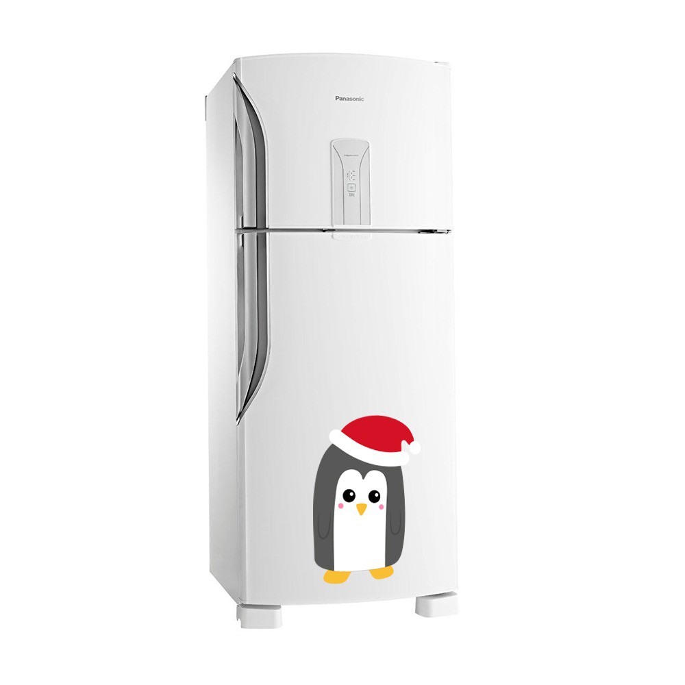Adesivo Geladeira Pinguim Natal Papai Noel