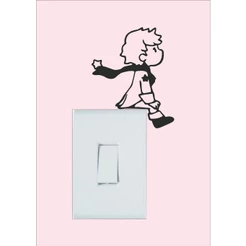 kit 2 Adesivos Decorativo O Pequeno Príncipe de Parede/Tomada/Interruptor