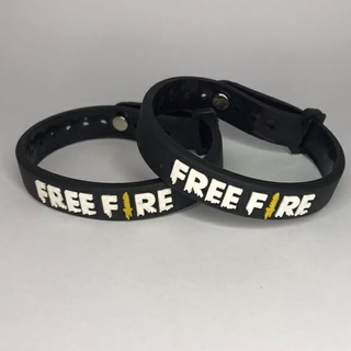 Pulseira Bracelete Free Fire com Regulagem Emborrachado