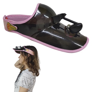 Viseira Ventilador Praia Piscina Sol Praia Lazer Calor Verao Corrida Academia Caminhada Chapeu