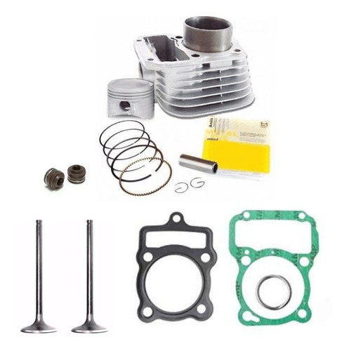 Kit Cilindro Cg 125 Titan Até 99 Completo Válvula Junta Rete em Oferta na Shopee