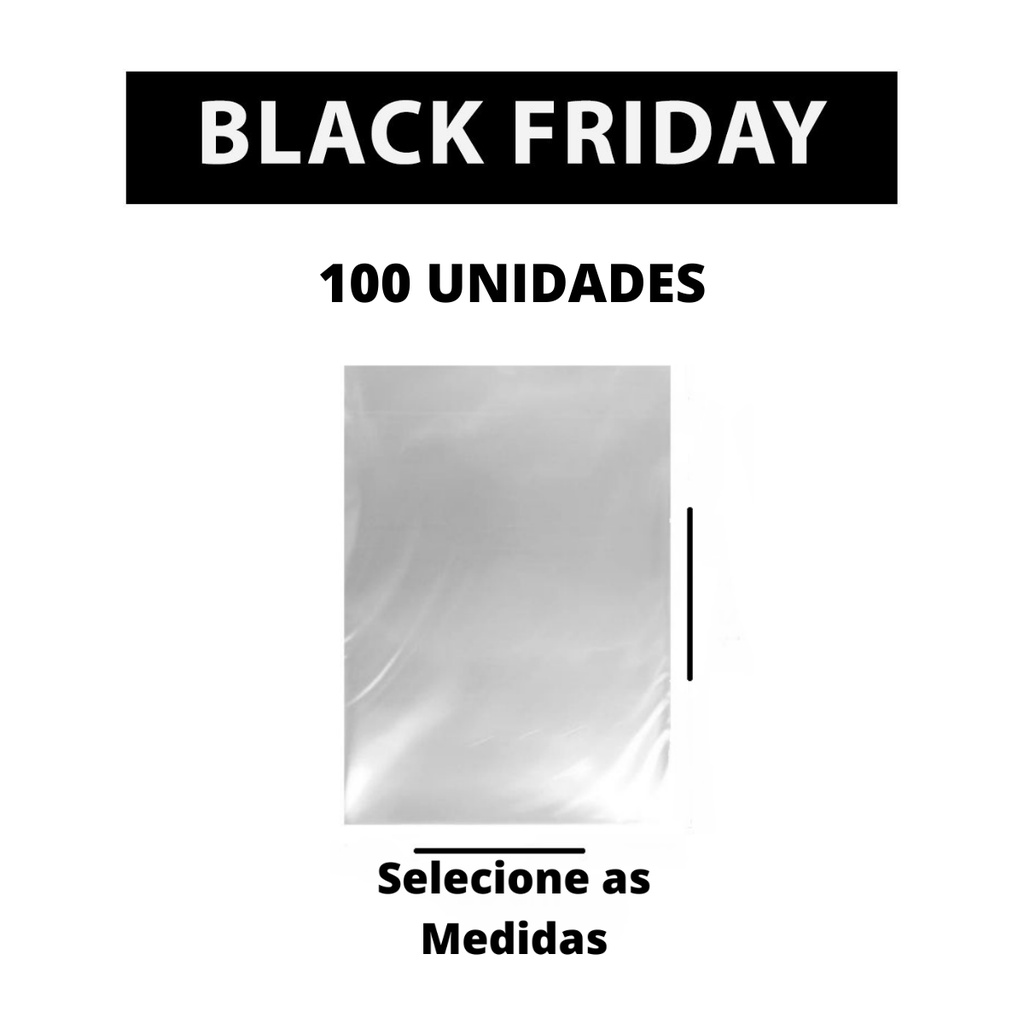 Embalagens Transparente Saco Plastico 100 Unidades