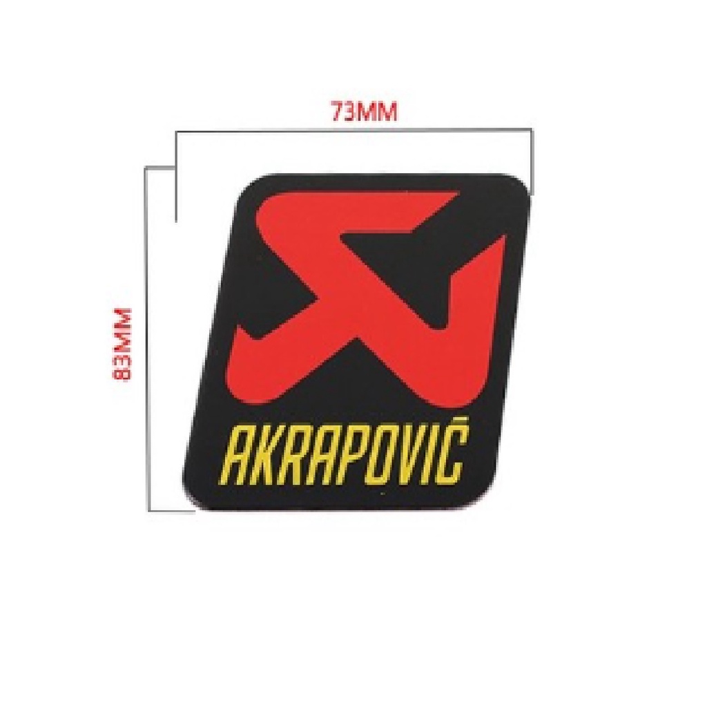 P-VST17AL ADESIVO TERMICO 75X60 MM TERMORESISTENTE PER SCARICO AKRAPOVIC