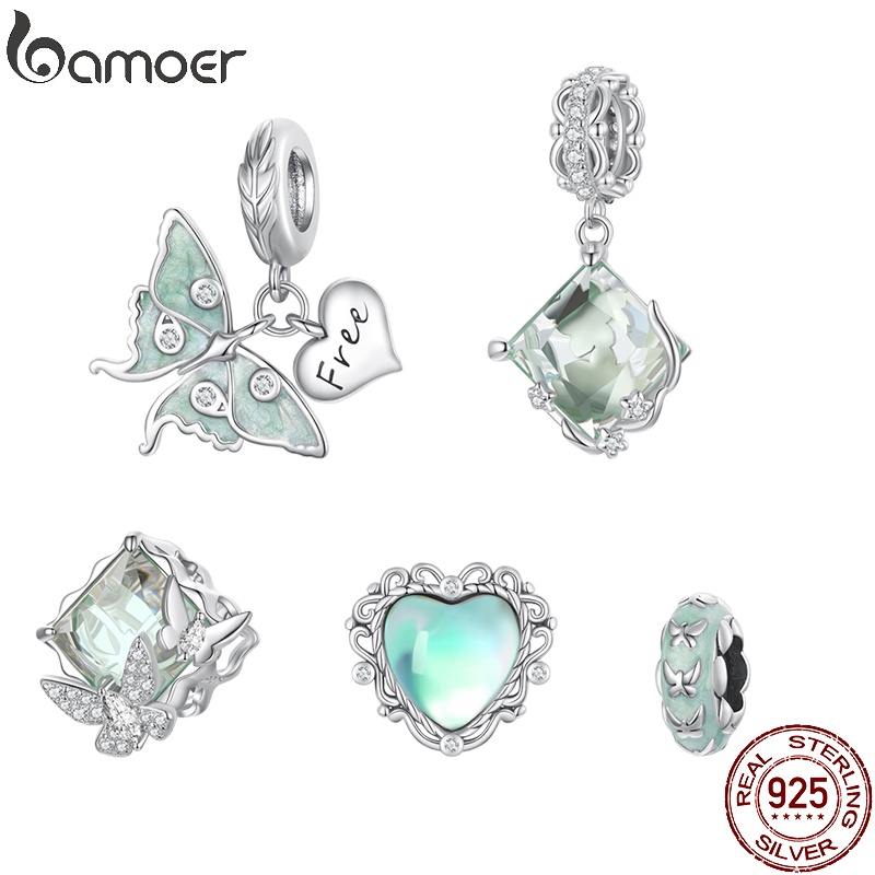 Pingente Bamoer 925 Mago De Prata Esterlina De Colar De Contas De Borboleta Oz Pulseira De Bijuteria Para Meninas em Oferta na Shopee